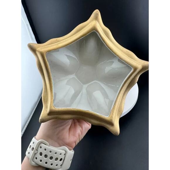 Mid Century Weeping Gold Piece - Footed, Lidded Dish - Picture 5 of 7